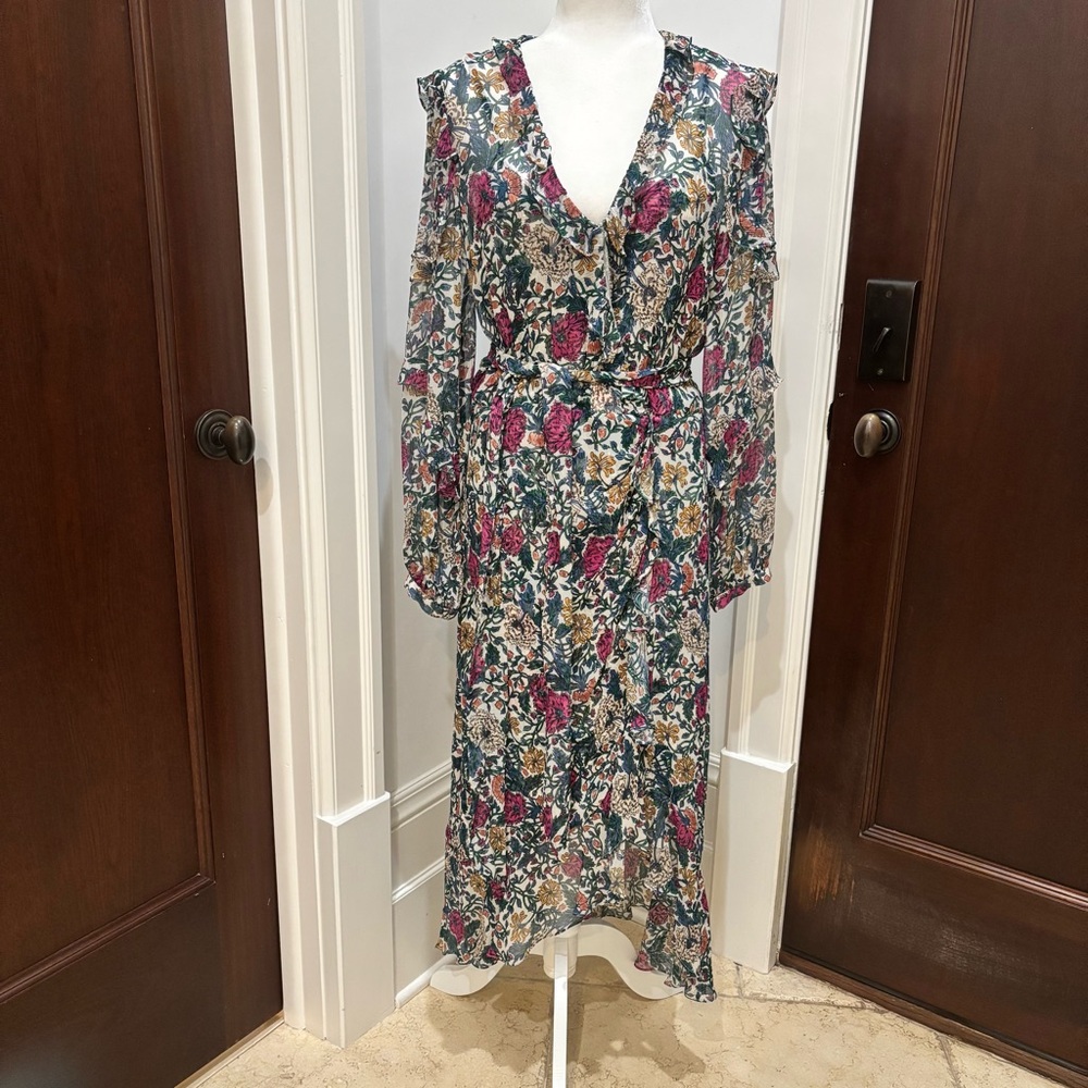 VERONICA BEARD maxi dress gorgeous french detail great condition SZ 10